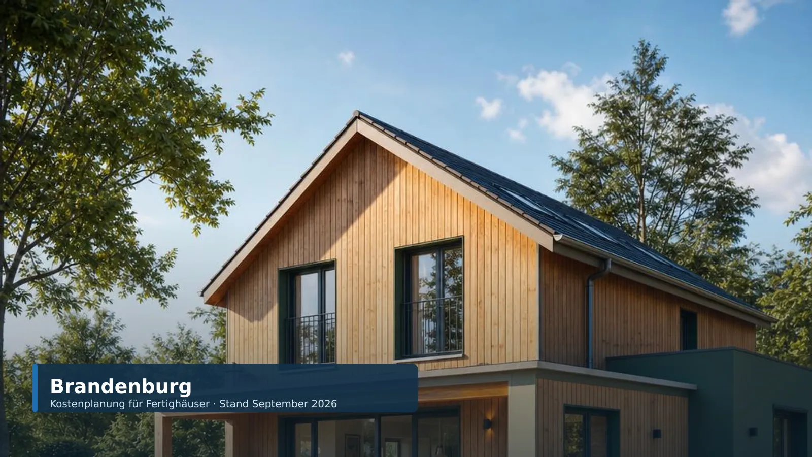 Fotorealistisches Fertighaus-Motiv zu Bundesland Brandenburg für die Kostenplanung 2026