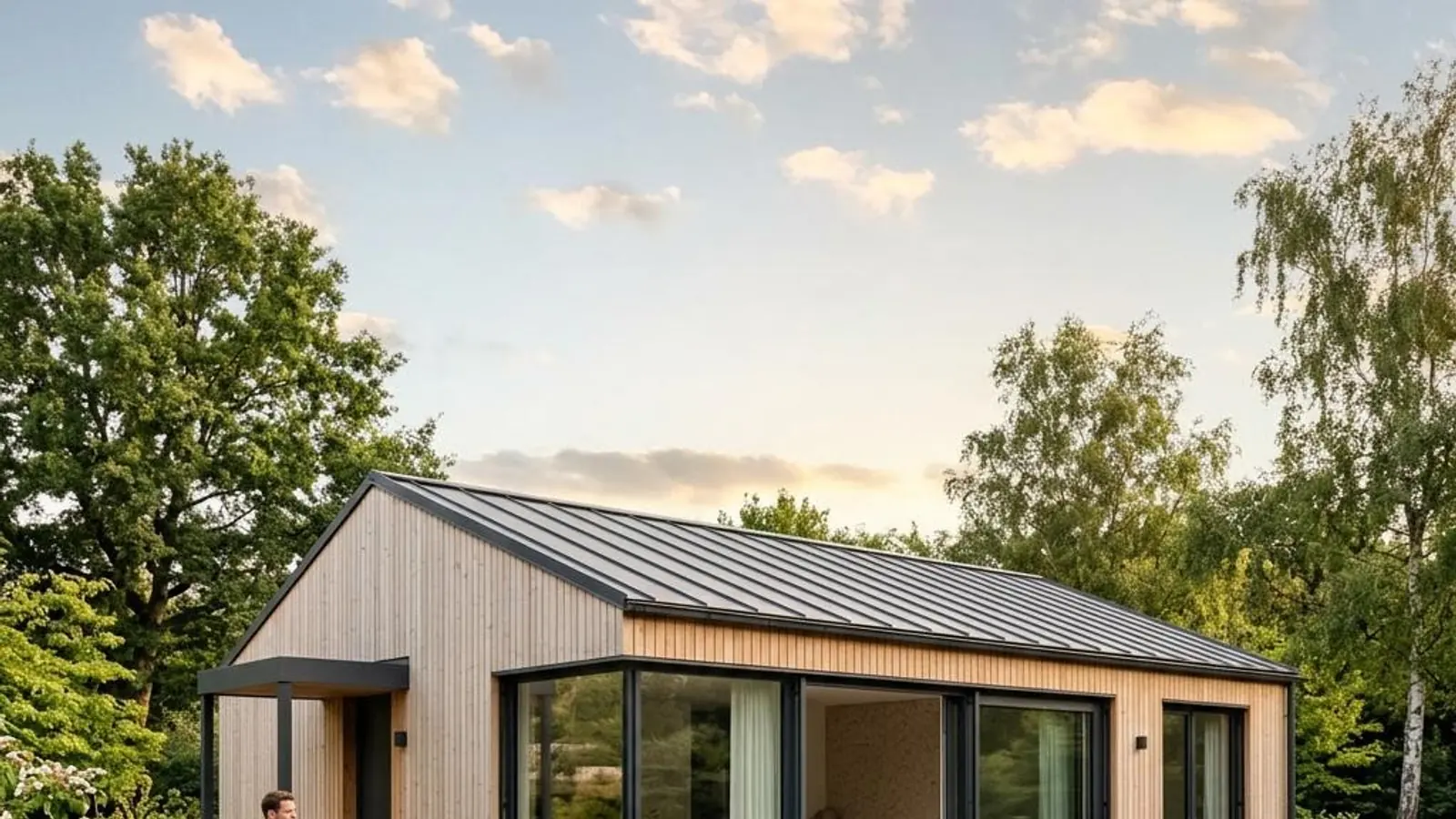 Fotorealistisches Fertighaus-Motiv zu Fertighaus Kosten Bungalow 80 Qm für die Kostenplanung 2026
