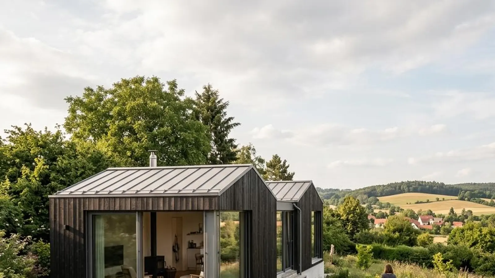 Fotorealistisches Fertighaus-Motiv zu Haustyp Kosten Modulhaus für die Kostenplanung 2026